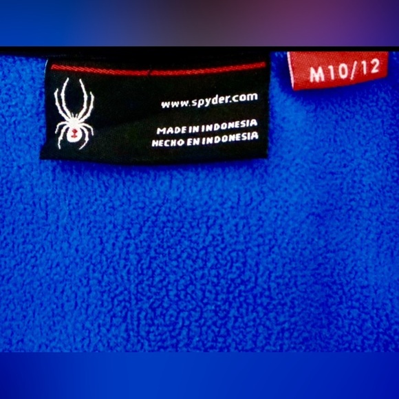 NEW! Spyder Constant Stryke Full Zip Jacket Sweater Fleece Lined Blue SZ M - Picture 6 of 8